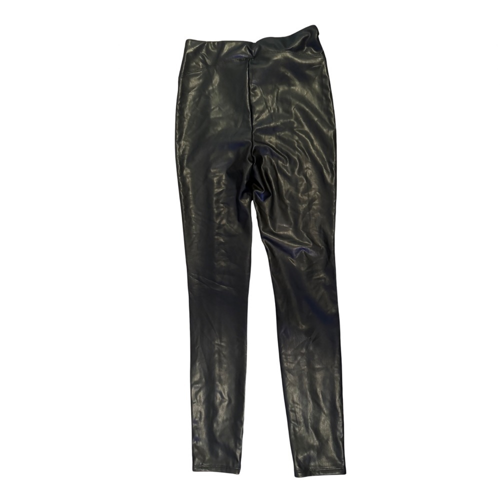 Express Black Faux Leather Leggings Women's Small - Picture 4 of 6